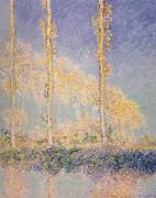Three Poplars,Autumn Effect, Claude Monet